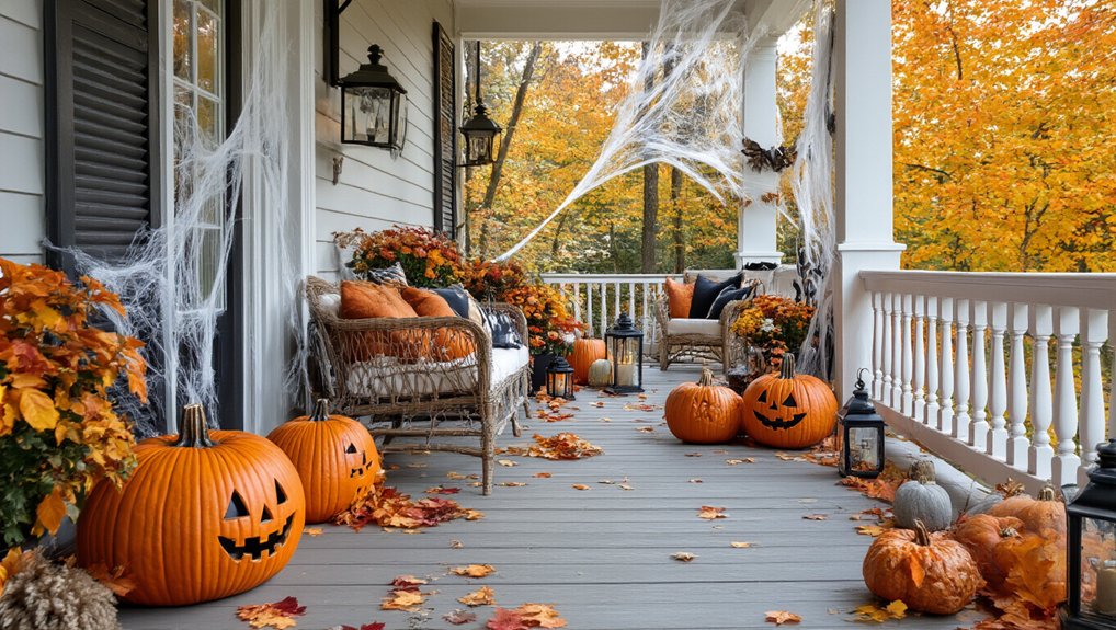 affordable halloween porch decor