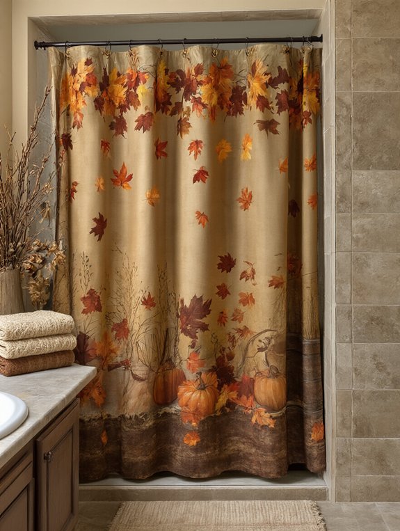 autumn themed bathroom transformation bliss