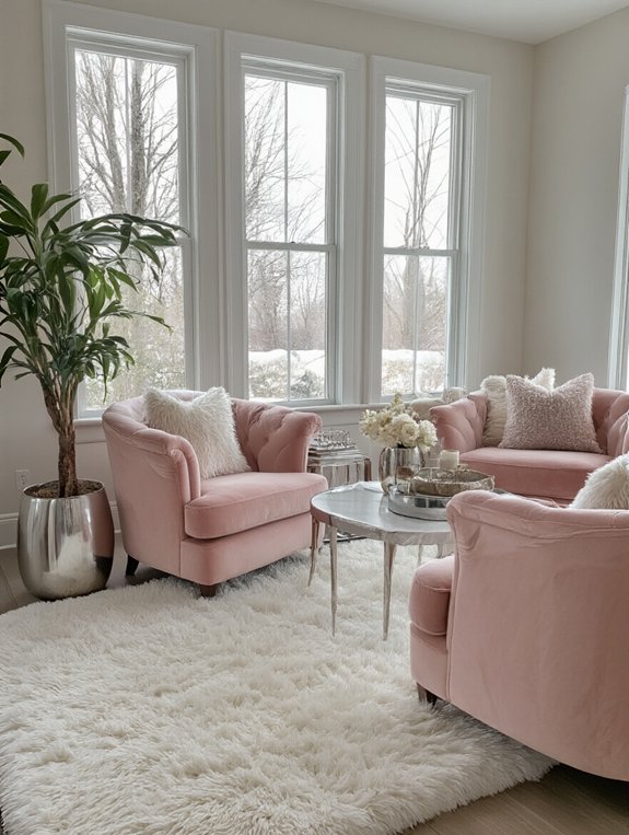 blush pink and silver harmony