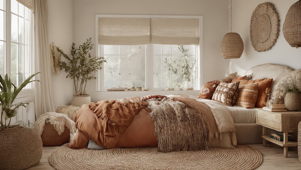 bohemian bedroom color inspirations
