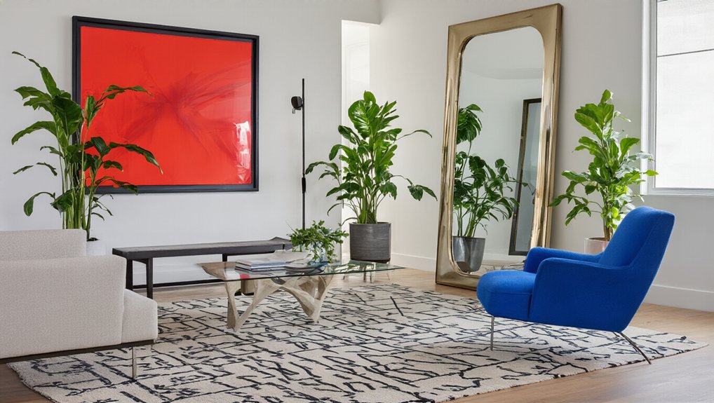 bold accents for minimalism