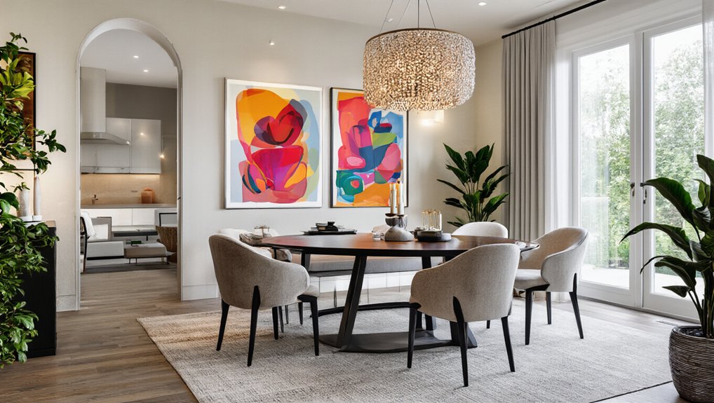 bold art for dining