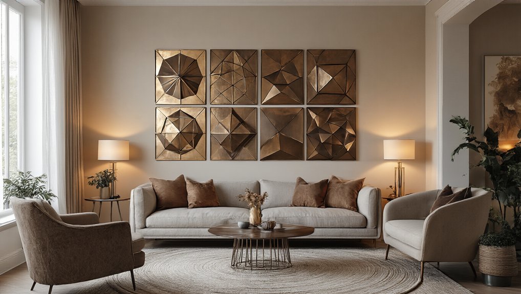 bold geometric wall art