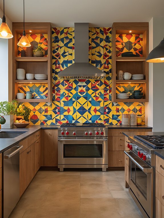 bold kitchen tile patterns