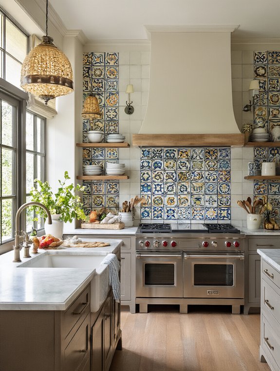 charming artistic subway tiles
