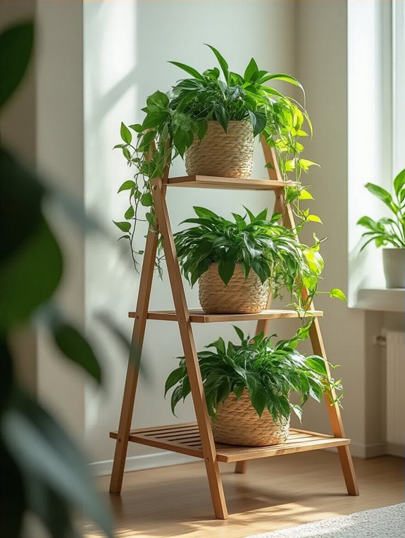 charming vertical garden display