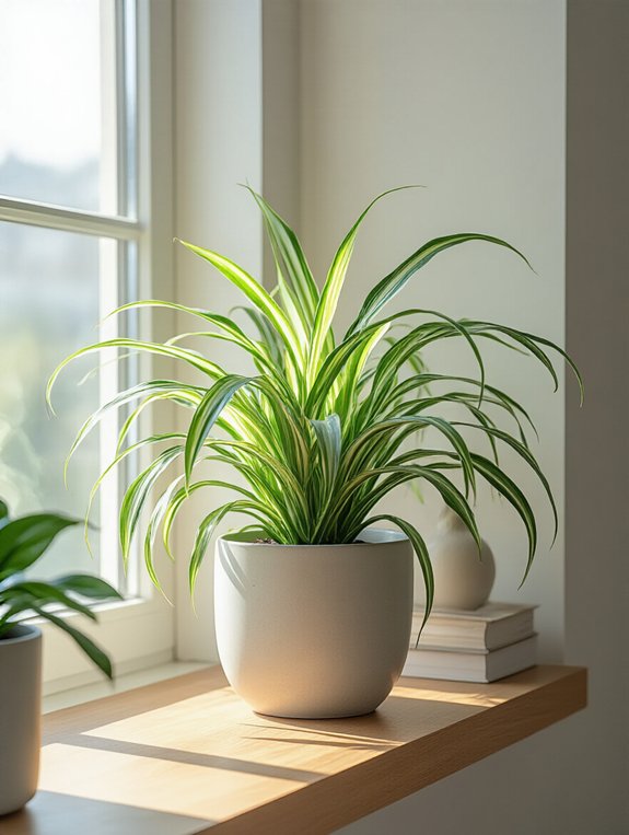 cheerful cascading green leaves