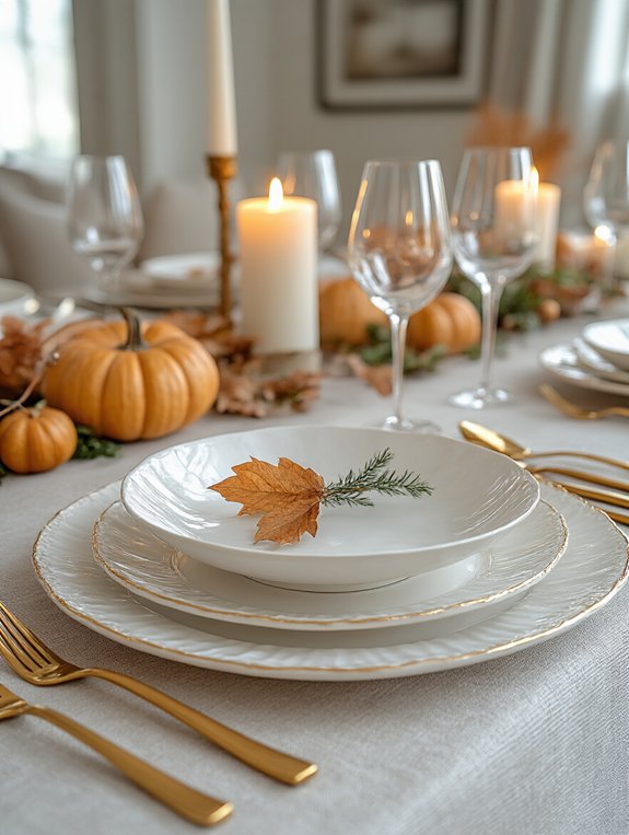 chic gold and white elegance