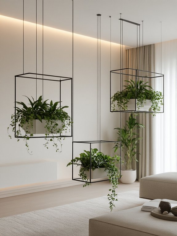 chic minimalist metal grids