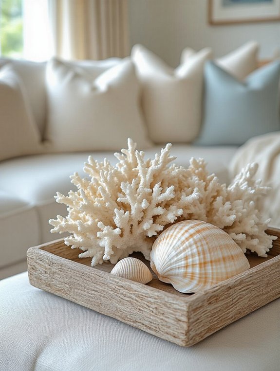 coastal charm with centerpieces