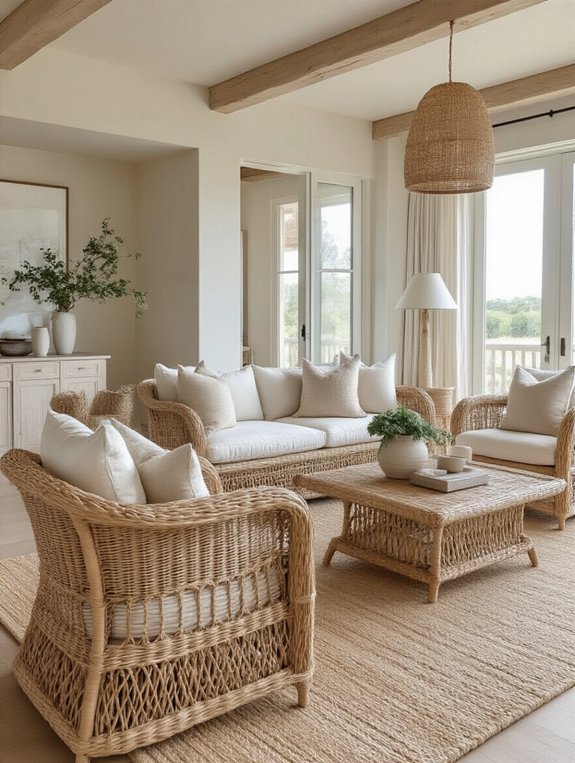 coastal vibe furniture accents
