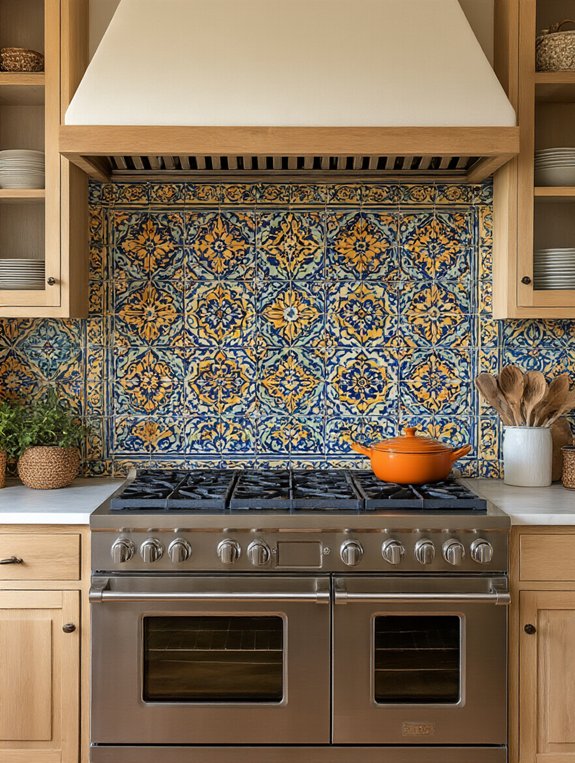 colorful vintage moroccan tiles