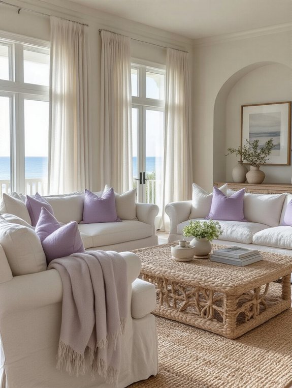 cozy coastal lavender retreat