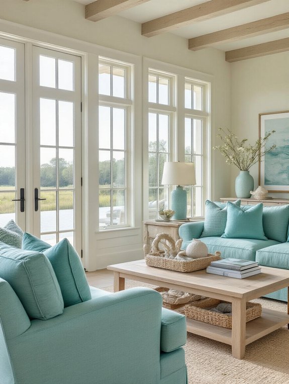 cozy coastal retreat vibes