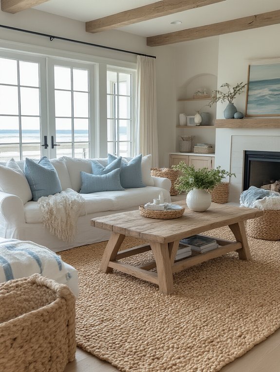 cozy coastal sea grass rug