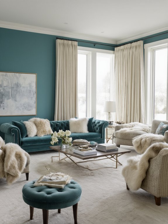 cozy coastal winter ambiance