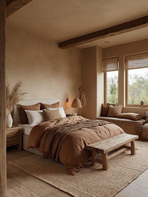 cozy earthy brown warmth