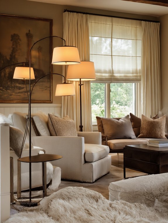 cozy floor lamp glow