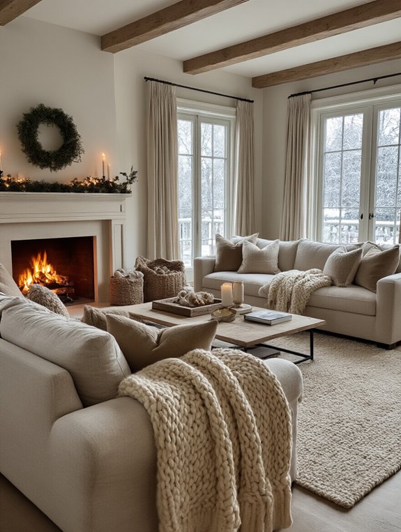 cozy inviting plush furniture