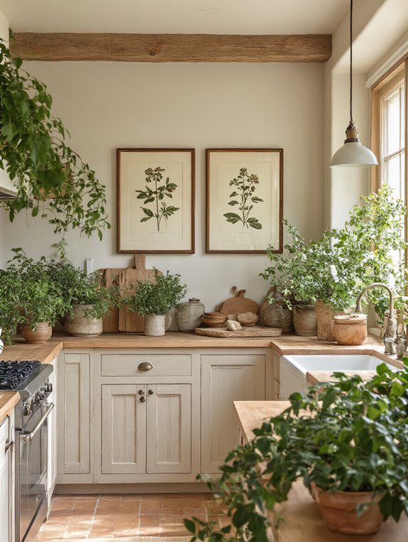 cozy kitchen art arrangement