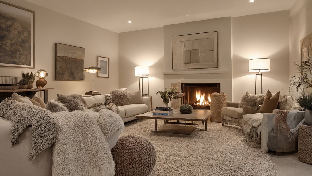 cozy living room lighting