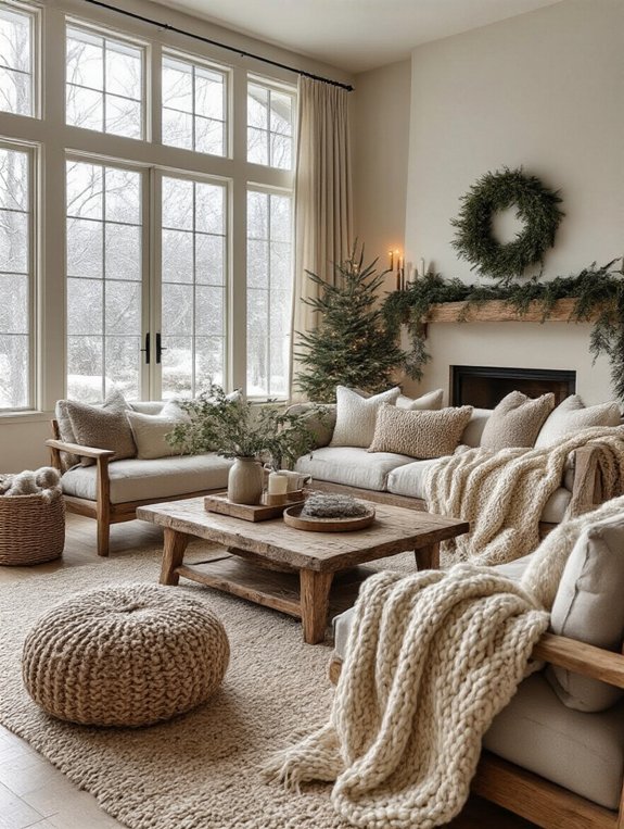 cozy rustic indoor greenery