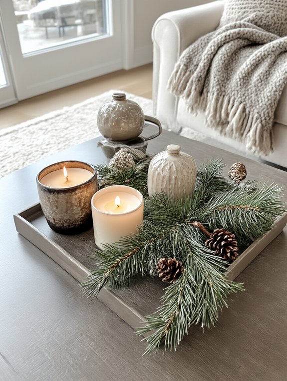 cozy seasonal scents and textures