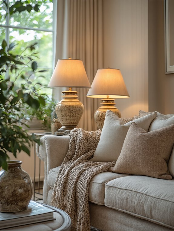 cozy table lamps enhance ambiance