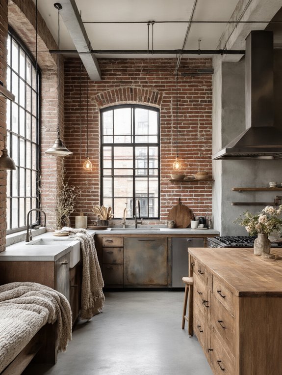 cozy textures meet industrial flair