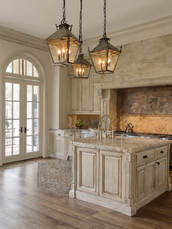 cozy traditional lantern pendants