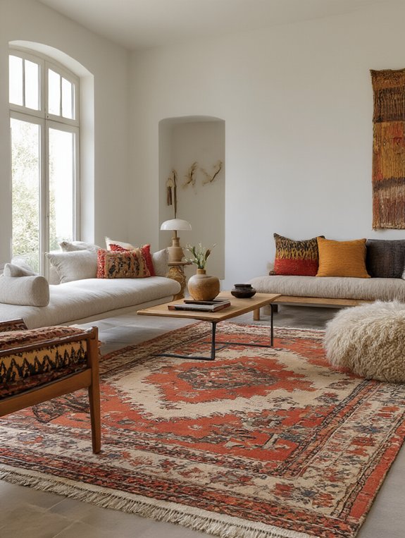 cozy vibrant textured accents