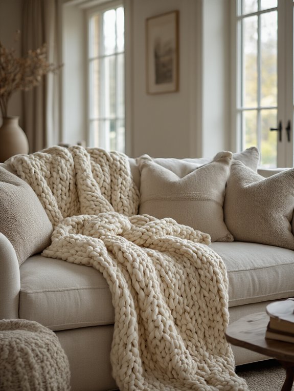 cozy warmth of blankets