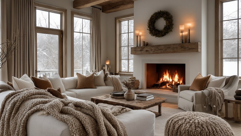 cozy winter living room