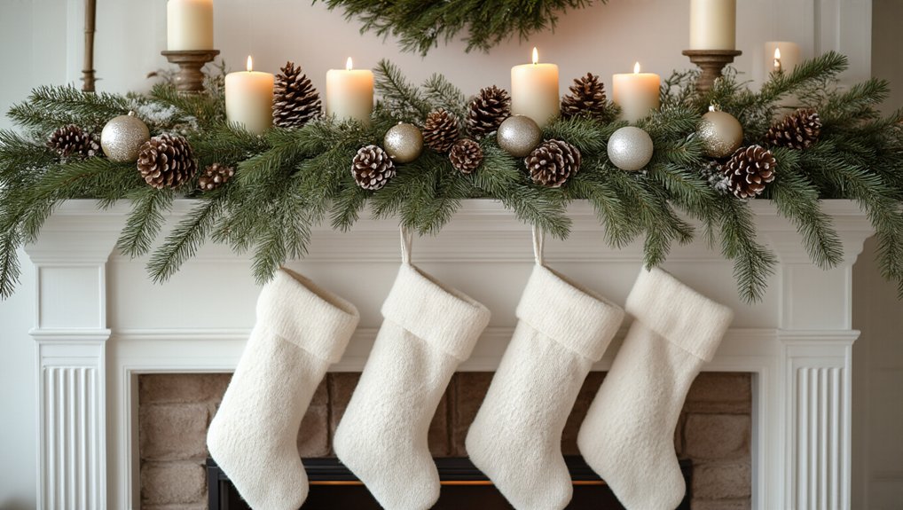 cozy winter mantel decorations