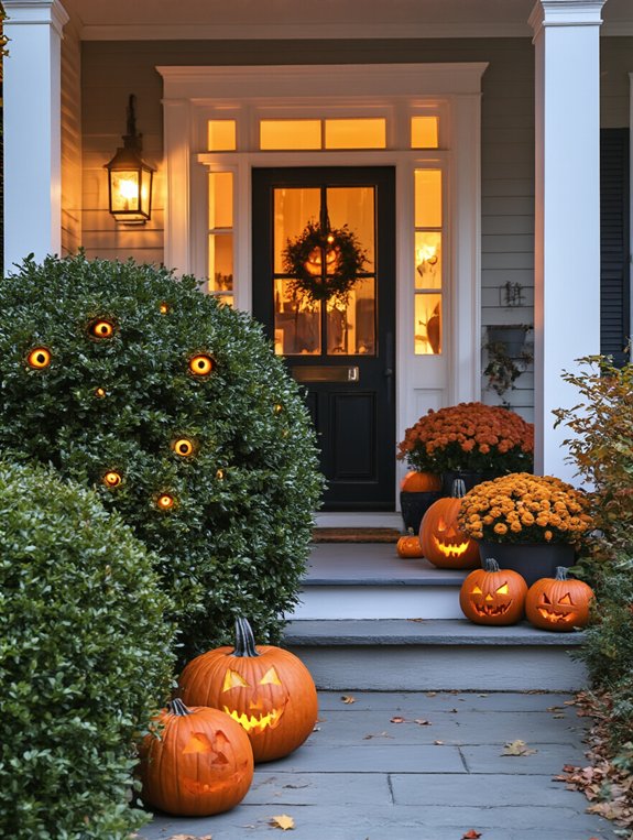 creepy glowing eyes decor