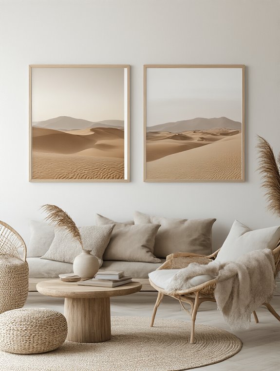 crisp desert wall art