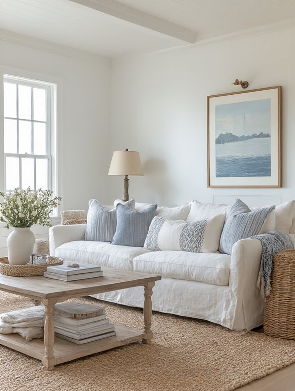 crisp white cozy accents