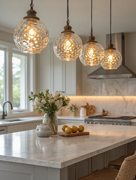 dazzling glass pendant lights