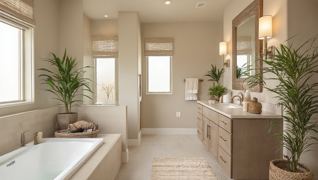 earthy palettes for bathrooms