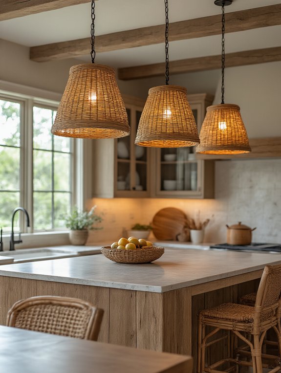 eco friendly bamboo pendant lights