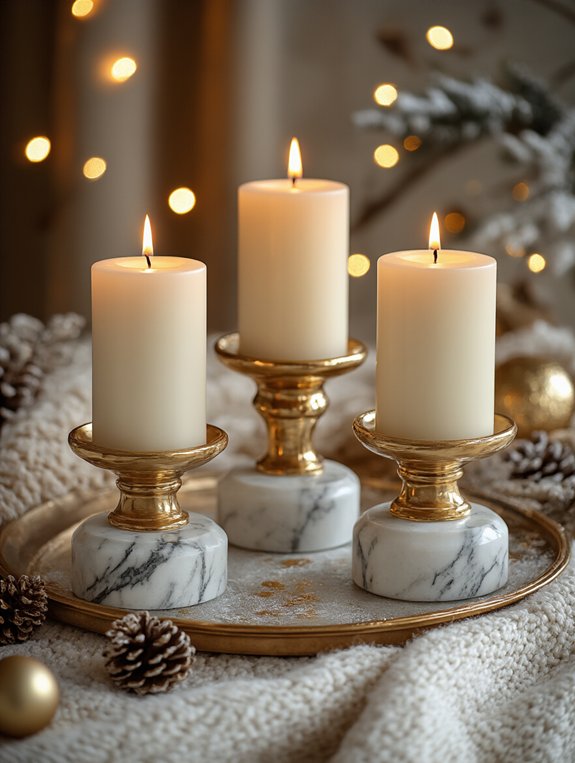 elegant candle display inspiration