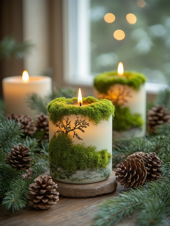 enchanted forest candle decor