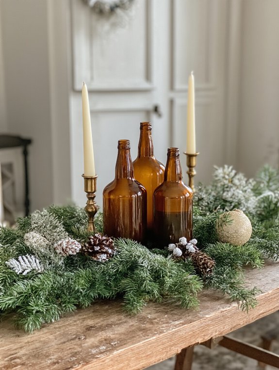 enchanting amber bottle candles