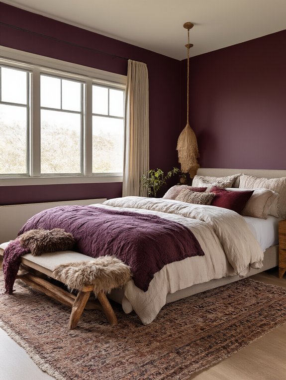 enchanting deep plum decor