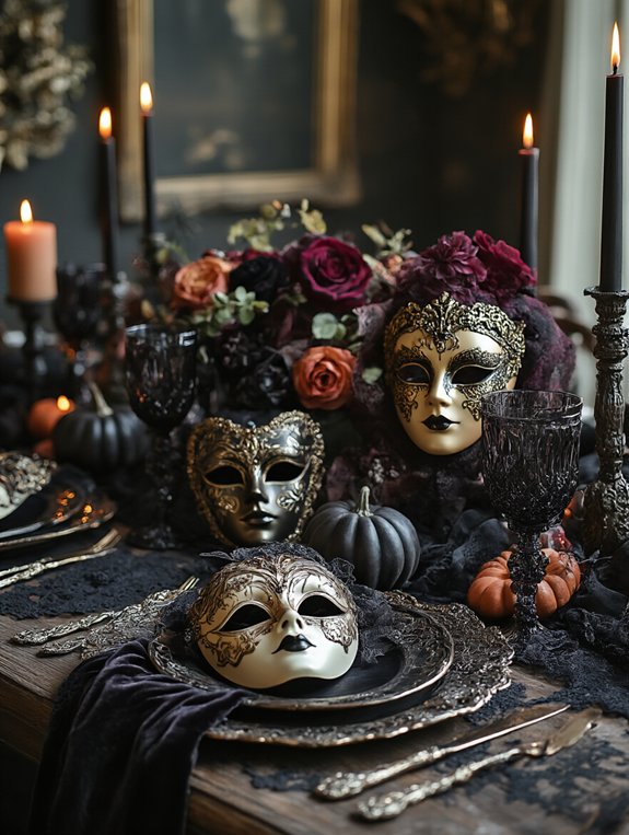 enchanting masquerade dinner party