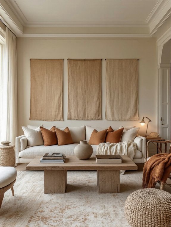 fabric wall hanging transformation