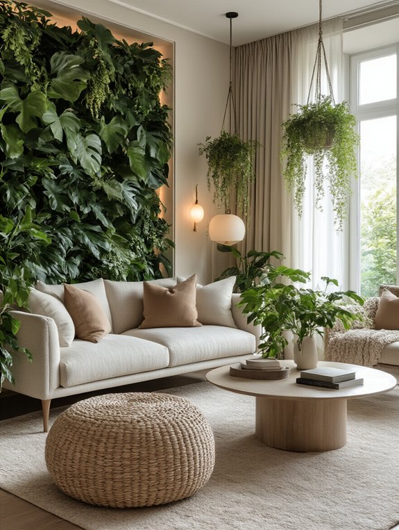 framed foliage for decor