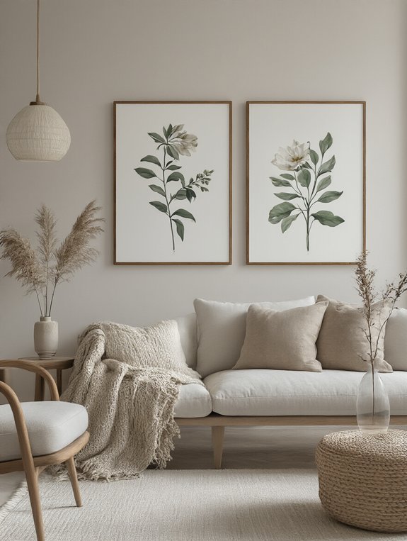framing botanical prints creatively