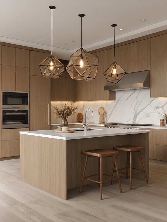 geometric pendant light delight