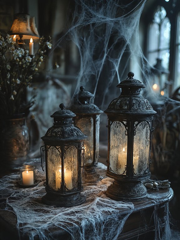 ghostly vintage lantern ambiance